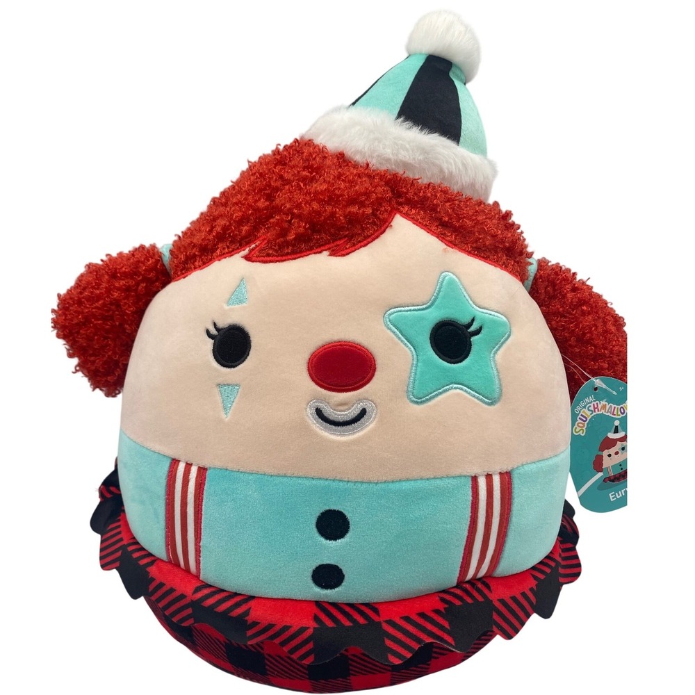 Squishmallows Eurydice Circus Clown 14" Plush Toy‎ NEW w Tags Great Gift! Fun